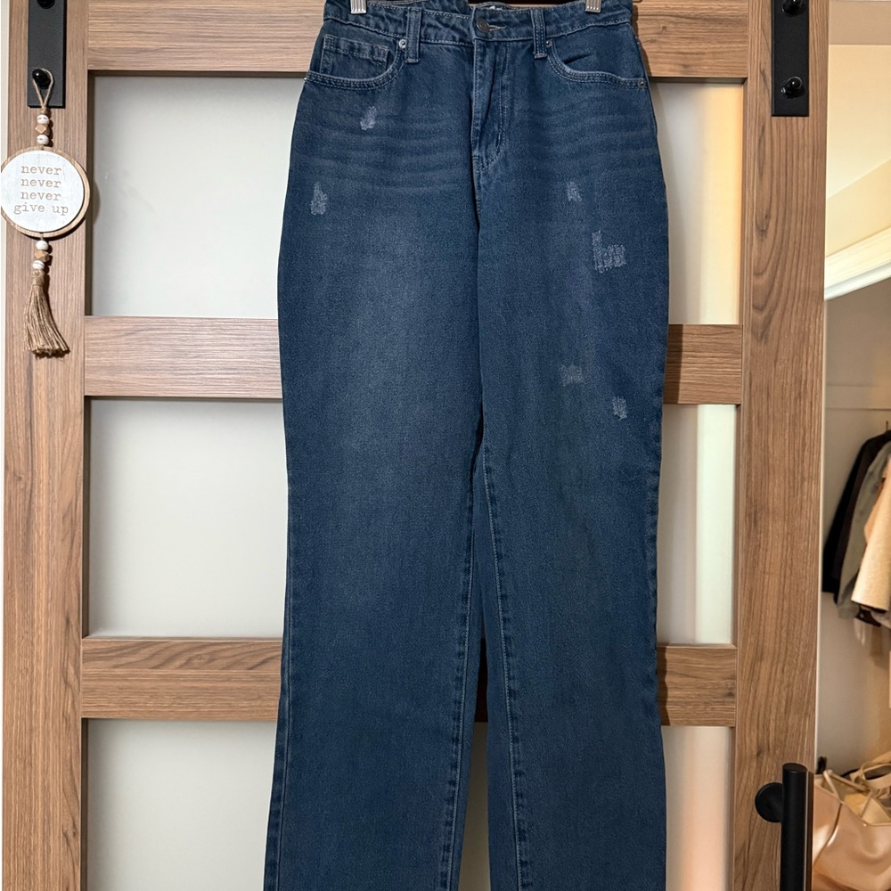 bp Dark Blue Straight-Leg Jeans